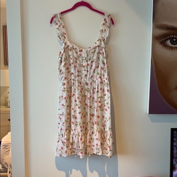Reformation floral rose print mini dress 10 - Picture 2 of 5